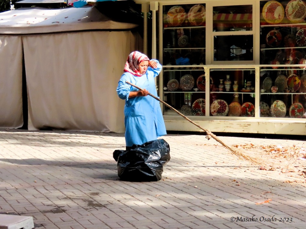 Street sweeper. Tashkent, Uzbekistan